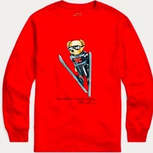 Polo by Ralph Lauren Boys Ski Bear Jersey Top